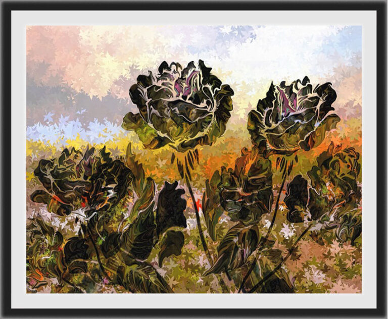 My Books floral painting